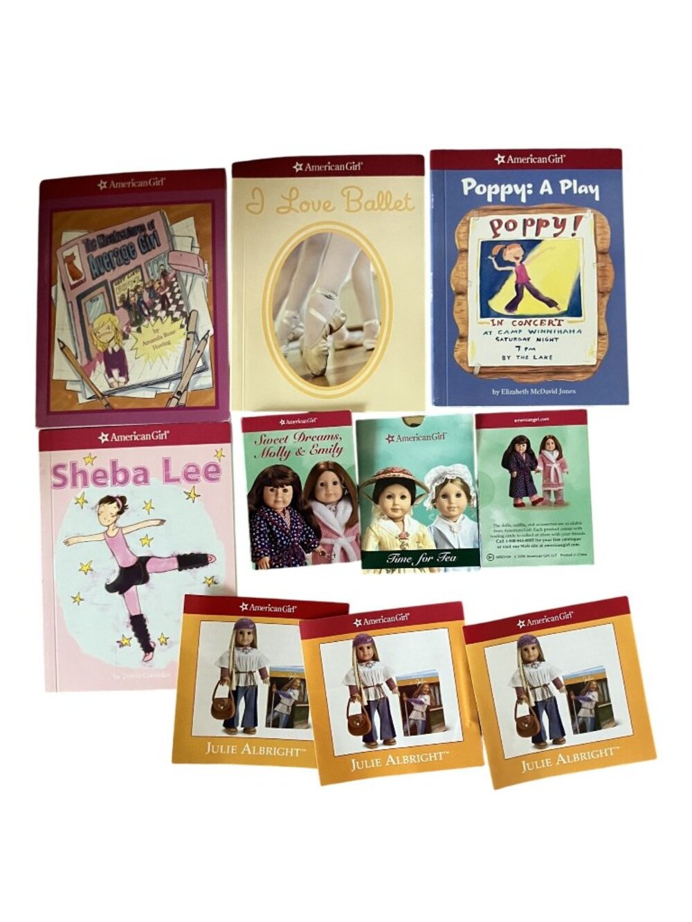 American Girl Book Lot Featuring Ballet Plays & Doll Stories